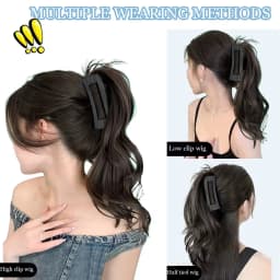 Synthetic Claw Ponytail Wavy Curly Ponytail Wig Clip in Ponytail Hair Extension For Women