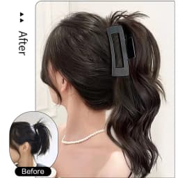 Synthetic Claw Ponytail Wavy Curly Ponytail Wig Clip in Ponytail Hair Extension For Women