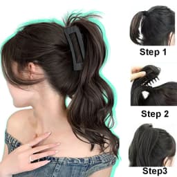 Synthetic Claw Ponytail Wavy Curly Ponytail Wig Clip in Ponytail Hair Extension For Women