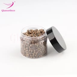 GlamorDove 1000Pcs 4mm Micro Rings For Hair Extensions Microlinks For Hair Silicone Lined Hair Extension Bead Tools Accessories