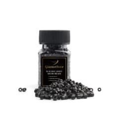 GlamorDove 1000Pcs 4mm Micro Rings For Hair Extensions Microlinks For Hair Silicone Lined Hair Extension Bead Tools Accessories