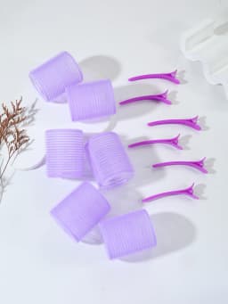12pcs/Set Air Bar Curling Iron Tube Self-Adhesive Magic Roll and Bangs Hair Clip Curling Styling Tool Special for Real Hair Wig