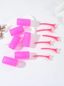 12pcs/Set Air Bar Curling Iron Tube Self-Adhesive Magic Roll and Bangs Hair Clip Curling Styling Tool Special for Real Hair Wig