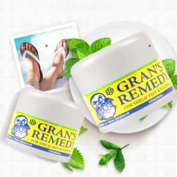 3pcs Grans Remedy Foot Powder Natural Shoe Deodorizer & Foot Odor Eliminator Powder For Men Women Kids Absorb Sweat Fast-Acting