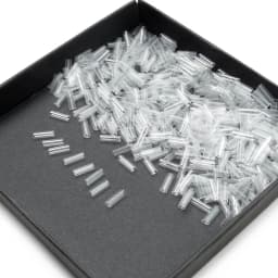 500pcs Heat Shrink Tubes for Hair Extensions Without Adhesive Fusion Hair Accessories Tools Transparent Color