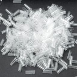 500pcs Heat Shrink Tubes for Hair Extensions Without Adhesive Fusion Hair Accessories Tools Transparent Color