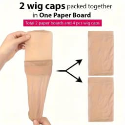 6PCS Adjustable Silicone Wig Bands Set Non-Slip Sweatproof Seamless Wig Headbands with 4PCS Stocking Wig Caps Soft Hair Bands