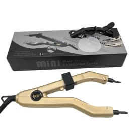 EU Plug Loof Golden Heat Hair Connector Temperature Controllable Heat Iron Hair Extension Tools Kit