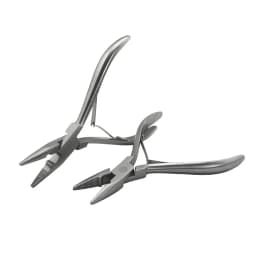 1 PC 5 inch Silver Stainless Steel Clamp Hair Extension Plier with Hole Keratin Hair Extensions Ring Removal Tools