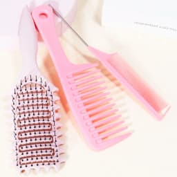 3pcs Hair Comb Set, Curly Hair Styling Brush, Pointed Tail Comb, Wide Tooth Comb, Special for Real Hair Wigs