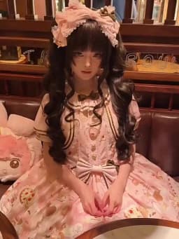 Synthetic Princess Cut Double Ponytail Lolita Wig with Bangs Girl Ombre Blonde Brown White Gray Cosplay Halloween Harajuku Wig