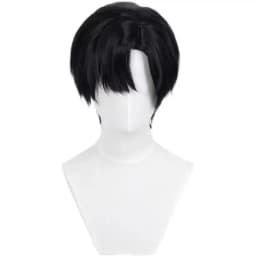 Anime Alien Stage Ivan Cosplay Black Sorrow Cosplay Black Wig Short Black synthetic Cos Wigs Heat Resistant Hair Wigs Halloween