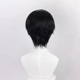 Anime Alien Stage Ivan Cosplay Black Sorrow Cosplay Black Wig Short Black synthetic Cos Wigs Heat Resistant Hair Wigs Halloween