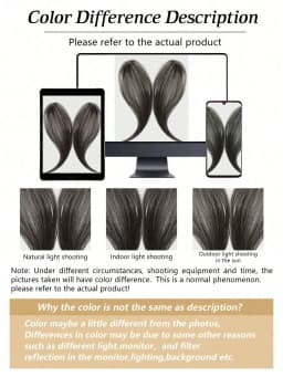 2Pcs/Set Synthetic Middle-Part Bangs Hair Extensions Easy Clip In Forhead Gradient Bangs Natural Seamless Side Fringe Hairpiece