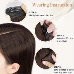 Synthetic Invisable Seamless Hair Pads Clip In Increase Hair Volume Hair Extensions Top Side Cover Hairpiece for Women