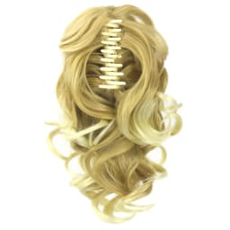 Soowee Short Curly Synthetic Hair Black To Burgundy Clip In Hair Extension Little Pony Tail Claw Ponytail False Hair on Clips