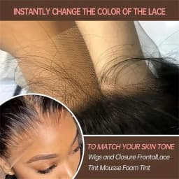2025 New Melt Lace Tint Melting Hair Mousse and Spray for Medium Brown Wigs, Foam for Lace Frontal Wigs