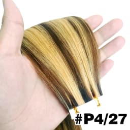Tape Hair Extensions Machine Remy Seamless Skin Weft Adhesive 4x0.8cm Tape In Human Hair Natural Black Brown Blonde 20pcs 26inch