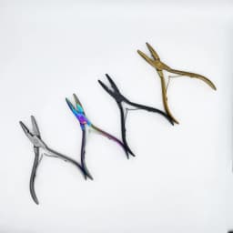 1 PC 5 inch Silver Stainless Steel Clamp Hair Extension Plier with Hole Keratin Hair Extensions Ring Removal Tools