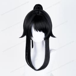Ayano Aishi Cosplay Synthetic Wig Woman Hair 53cm Black Ponytail Anime Heat Resistant Wigs