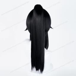 Ayano Aishi Cosplay Synthetic Wig Woman Hair 53cm Black Ponytail Anime Heat Resistant Wigs