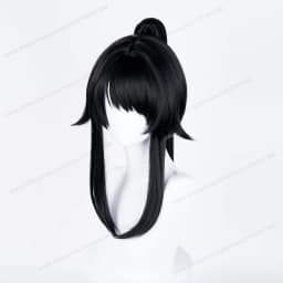 Ayano Aishi Cosplay Synthetic Wig Woman Hair 53cm Black Ponytail Anime Heat Resistant Wigs