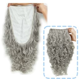 REEWES Santa Claus Beard Wigs Set,Eyebrows Moustache Accessories,Blonde Synthetic Wig,Christmas Costume Hair,Old Men Dress