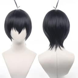 Anime Isagi Yoichi Cosplay Wig Short Black/Blue Cosplay Wigs Heat Resistant Yoichi Isagi Wigs Halloween Party Synthetic Wigs