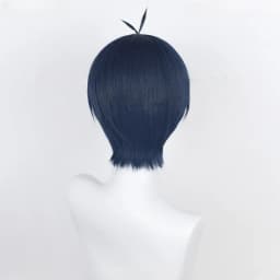 Anime Isagi Yoichi Cosplay Wig Short Black/Blue Cosplay Wigs Heat Resistant Yoichi Isagi Wigs Halloween Party Synthetic Wigs