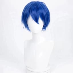 Natsume Cosplay Wig Vocaloid Cosplay Short Blue Wig Hair for Halloween Costume Theme Party Heat Resistant Synthetic Wigs