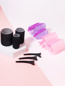 6pcs/set of Non Heated Curly Hair Fluffy Tubes DIY Curly Hair Tubes for Styling Fixed Hair Clip Set, Special for Real Hair Wigs