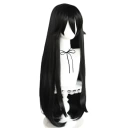 Ryoba Aishi Cosplay Synthetic Super Long Straight Black Ryoba Aishi Cosplay wig for Halloween Carnival Comic Exhibition
