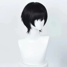 Anime Chainsaw Man Yoshida Hirofumi Cosplay Wig Short Black Heat Resistant Synthetic Hair Man Party Wigs