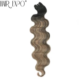 Bio Body Wave Hair Bundles 24Inch Piano Blonde Natural Synthetic Hair Extensions Ombre Thick Ponytail Loose Deep Hair Weaving