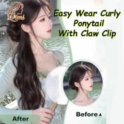 New Chinese Style Synthetic Claw Clip Ponytail Hair Extensions With Hairpins Temperament Ancient Fashioned Hair Buns Ponytail