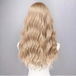 22-Inch Synthetic Wig for Women, Featuring a Long Wavy Hairstyle with Curly Wave Texture Wig Role-Playing, Costumes