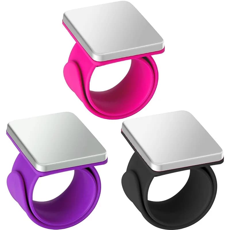 Silicone Magnetic Wrist Pincushion Portable Magnet Pin Holder Essential Sewing Tools for Home Tailors &DIY Handcraft Enthusiasts