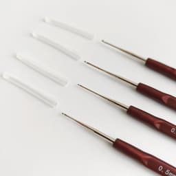Knitting Hook Needle Dreadlock Hair Tools Metal Plastic Crochet Hooks 0.5Mm 0.6Mm 0.7Mm 0.8Mm Hair Weaving Micro Hook DIY