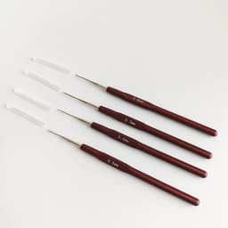 Knitting Hook Needle Dreadlock Hair Tools Metal Plastic Crochet Hooks 0.5Mm 0.6Mm 0.7Mm 0.8Mm Hair Weaving Micro Hook DIY