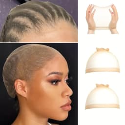 Wholesale HD Wig Cap for Women Invisible Ultra-thin Stretchy Stocking Caps for Lace Front Wigs Sheer Wig Cap Thin Nylon Cap