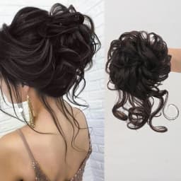 Women Fluffy Synthetic Hair Bun Wig Ring Lazy Ball Hair Scrunchie Fashion Festival Hair Headdress