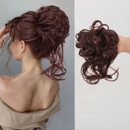 Women Fluffy Synthetic Hair Bun Wig Ring Lazy Ball Hair Scrunchie Fashion Festival Hair Headdress