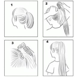 14Inch Synthetic Ponytail Extension Claw Clip On Hairpiece Soft Pony Tail Heat Resistant Fiber For Women Daily Hairstyle
