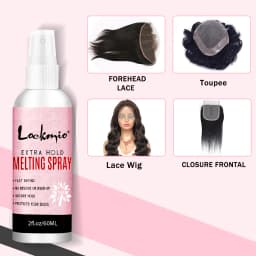 LOCKMIO 60ML Fast Dry Melting Spray Lace Glue Adhesive Long Lasting Hold Wig Mesh Adhesive Cosplay Wig Installation Fixing Agent