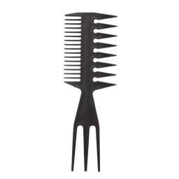 Three in One Plastic Wide Tooth Exfoliating Comb, Anti-Static Men's Hair Styling Tool,Special for Real Hair Wigs