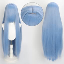 100cm Colourful Wig Long Staight Cosplay Anime Costume Party Wigs Synthetic Heat Resistant Wig