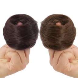 Synthetic Chignon Elastic Rubber Band Fake Hair Bun Clip in On Hair Tail Extension Updo Hair Piece Ponytail for Women