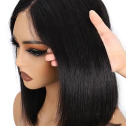 2026 New Wear And Go Glueless Wigs Human Hair Bob Straight Front Wigs Human Hair Upgraded No Glue Front Wigs For Women