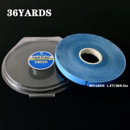 All with Box 0.8/1.0/1.27/2/2.54cm Width 36 Yards Blue Ultra Hold Tape Double Side Tape Lace Front Tape Hair Tape Wig Tape
