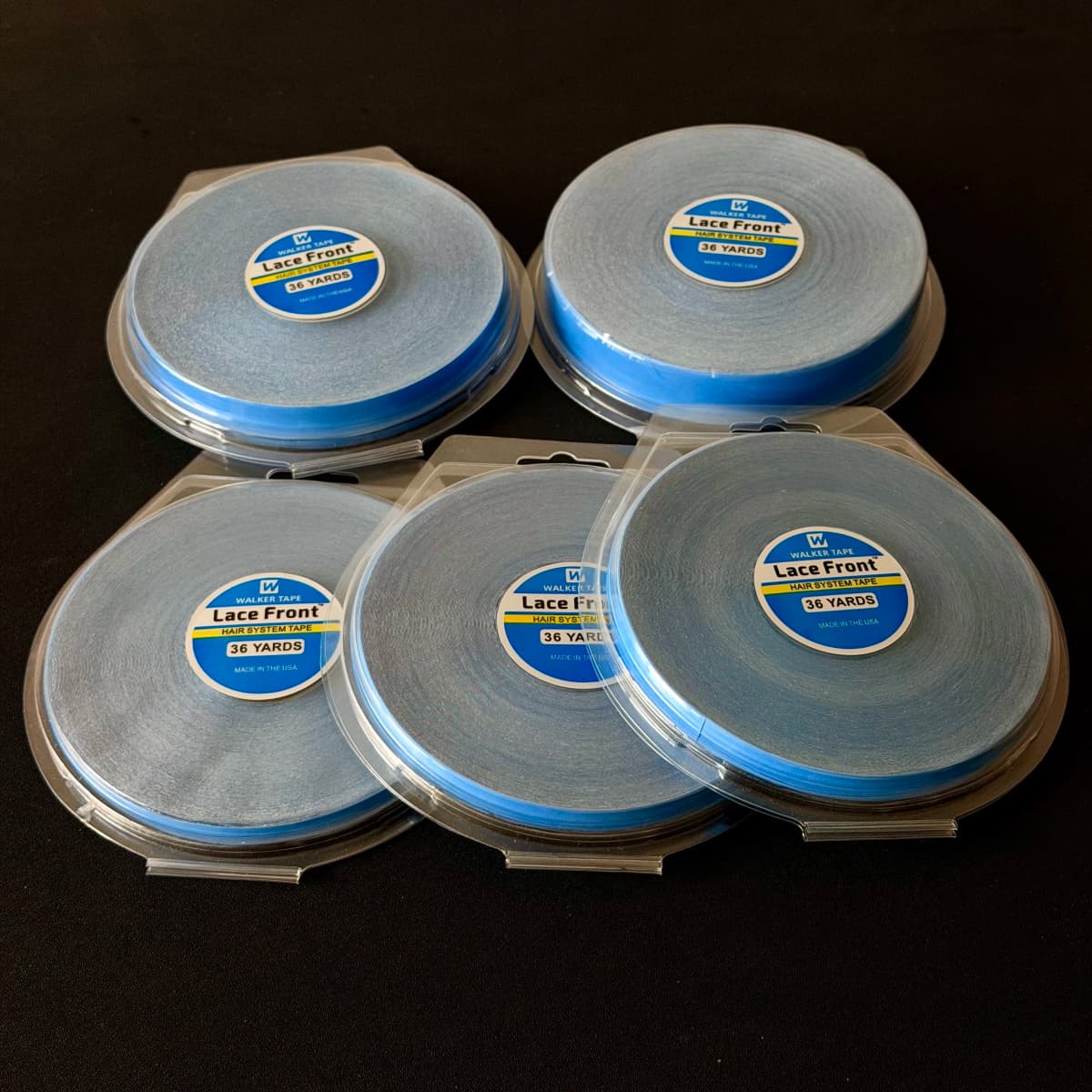 All with Box 0.8/1.0/1.27/2/2.54cm Width 36 Yards Blue Ultra Hold Tape Double Side Tape Lace Front Tape Hair Tape Wig Tape